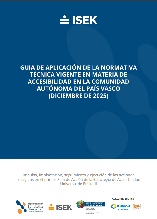 Guía de aplicación de la normativa técnica vigente en materia de accesibilidad en la comunidad autónoma del País Vasco.